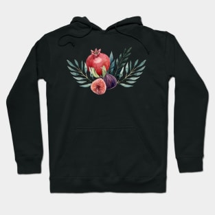 Autumn Floral and Fruit Hoodie